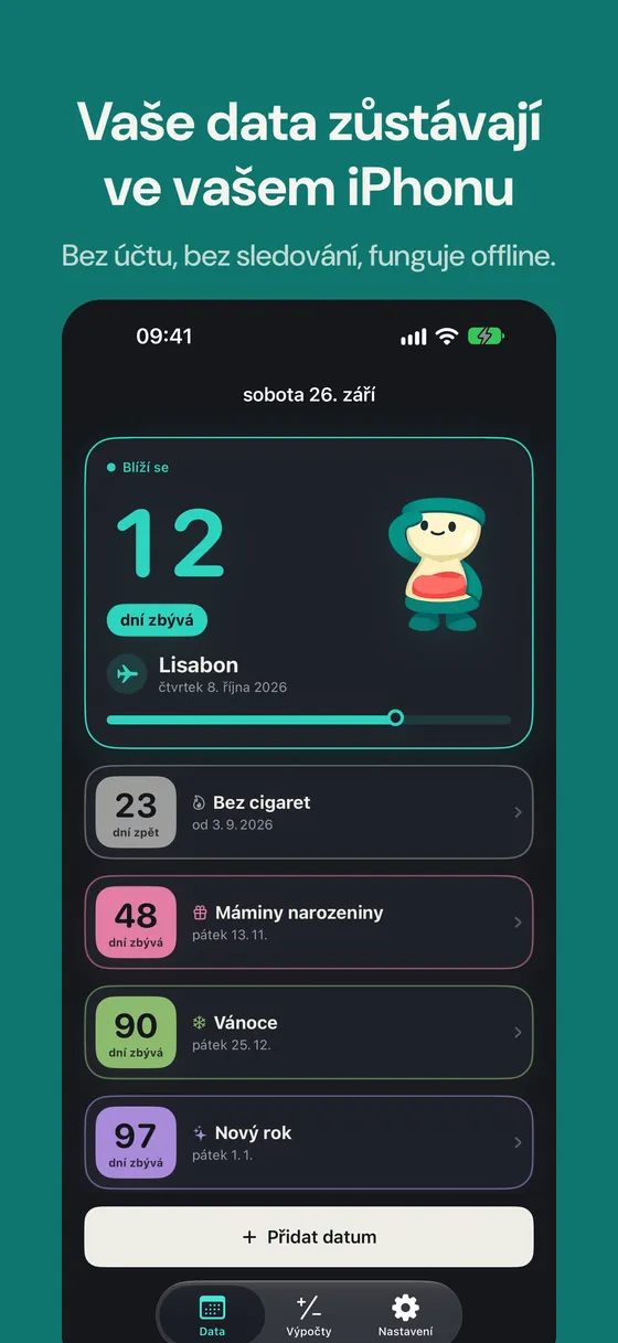 Snímek obrazovky Daysto 6