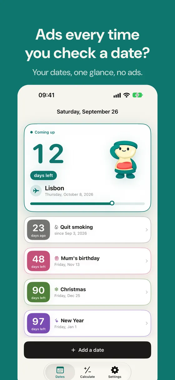 Daysto screenshot 1