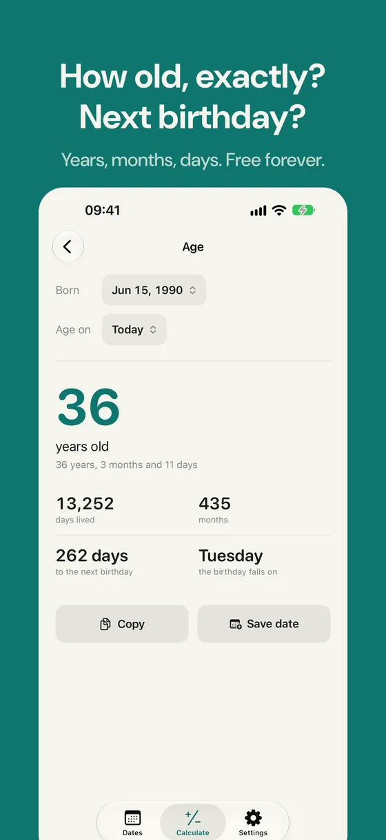 Daysto screenshot 3
