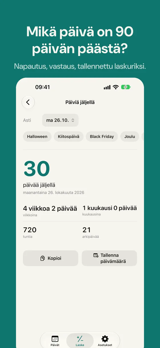 Daysto-kuvakaappaus 2