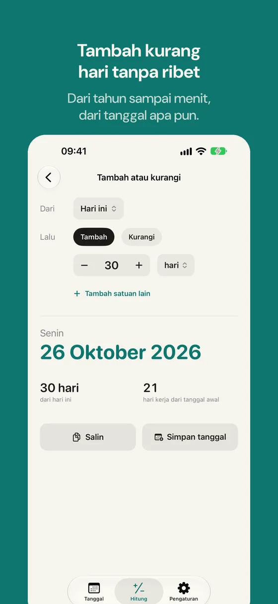 Tangkapan layar Daysto 4