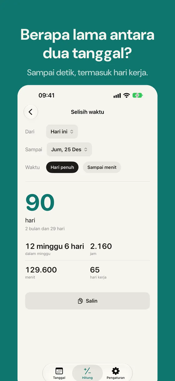 Tangkapan layar Daysto 5