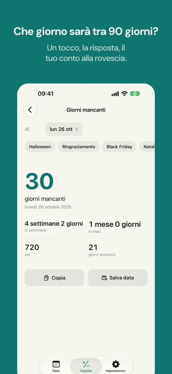 Schermata di Daysto 2