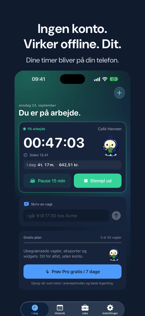 Hourbook skærmbillede 6