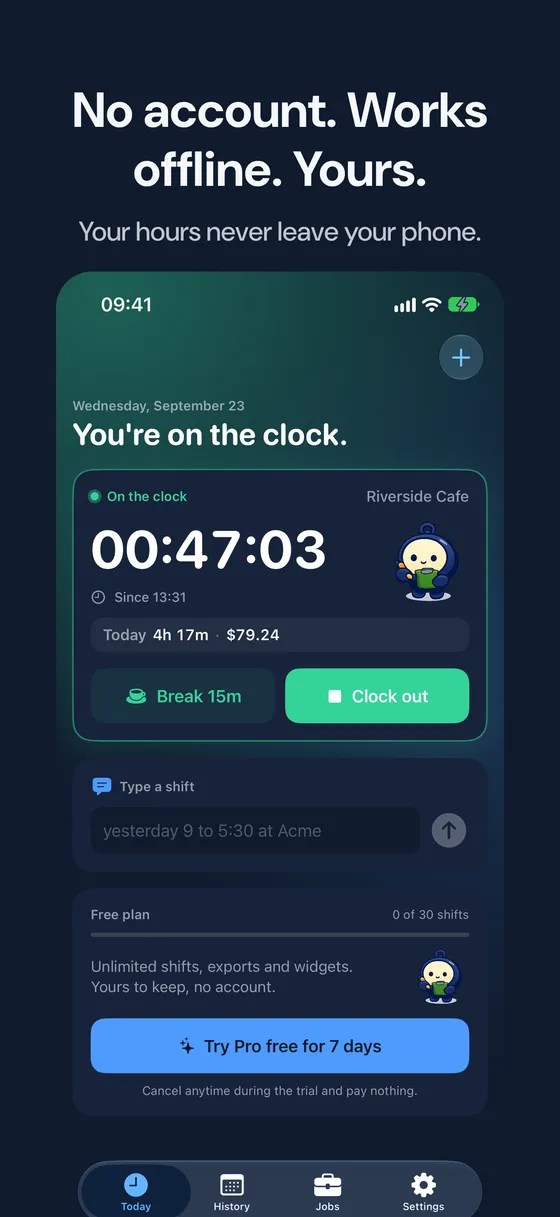 Hourbook screenshot 6