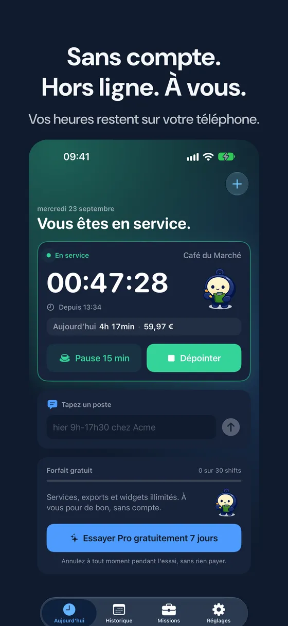 Capture d'écran de Hourbook 6