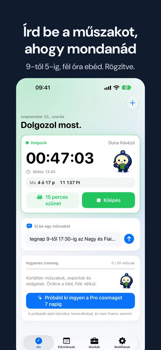 Hourbook képernyőkép 4