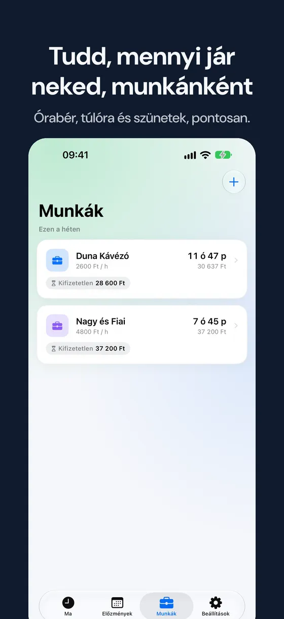 Hourbook képernyőkép 5