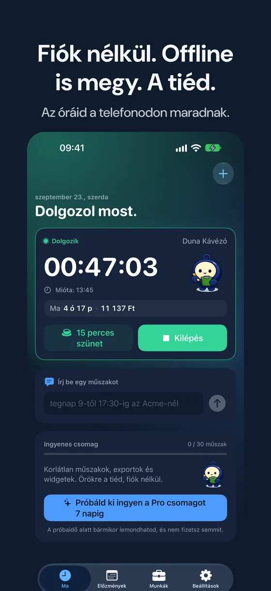 Hourbook képernyőkép 6
