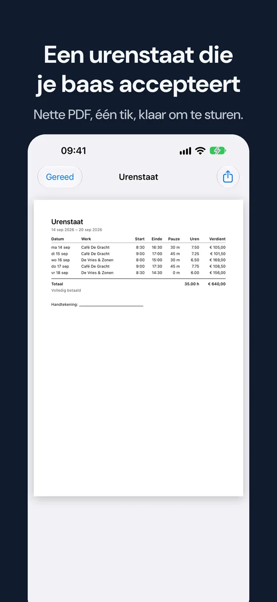Hourbook screenshot 3