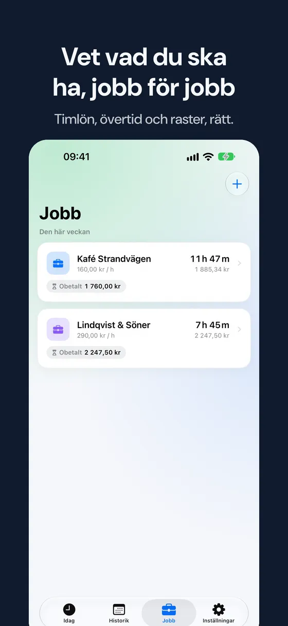 Hourbook skärmbild 5