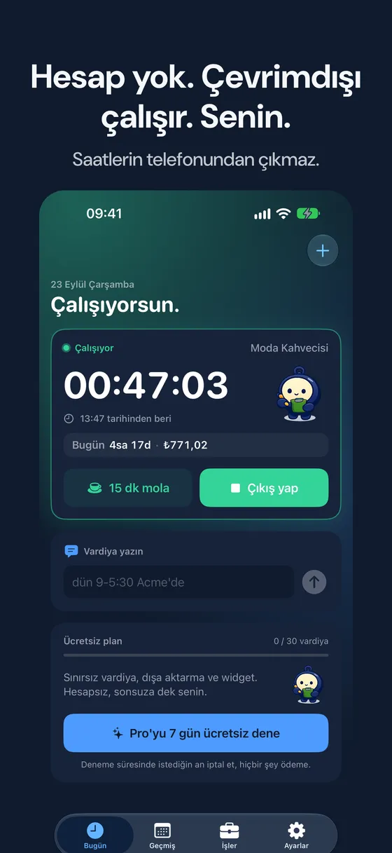 Hourbook ekran görüntüsü 6