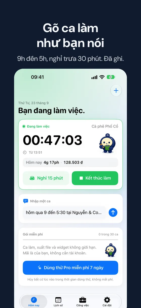 Ảnh chụp màn hình Hourbook 4
