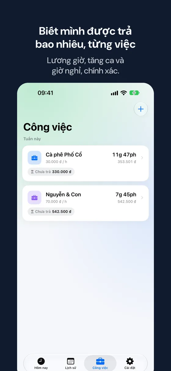 Ảnh chụp màn hình Hourbook 5