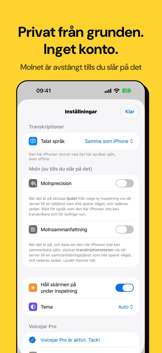 Skärmbild av Voicejar 5